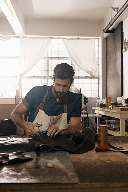 istock Working with leather is an art in itself 471217482