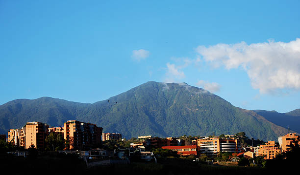 Caracas and the Avila Mountain stock photo