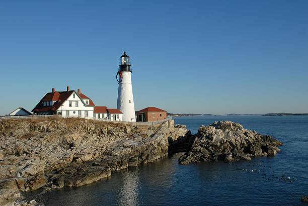 istock Christmas calm at Portland Head Lighthouse 471218613