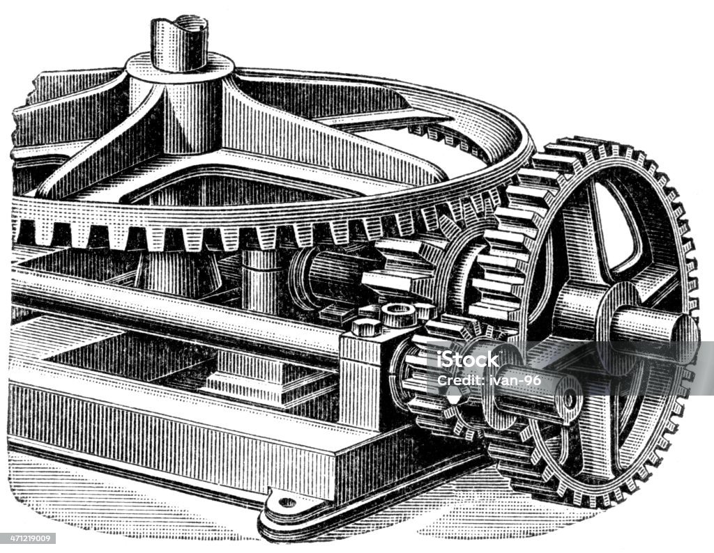 Шестерни - Стоковые иллюстрации Без людей роялти-фри
