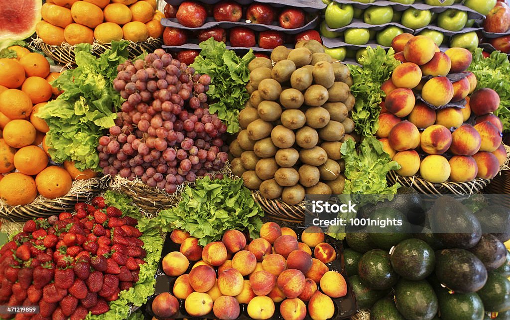 Frutta fresca - Foto stock royalty-free di Bazar - Mercato