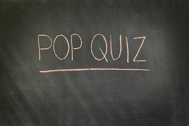 Pop Quiz stock photo