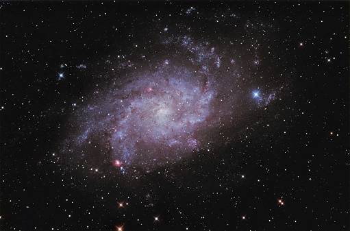 This is an high resolution picture of the Triangulum galaxy , in the constellation Triangulum