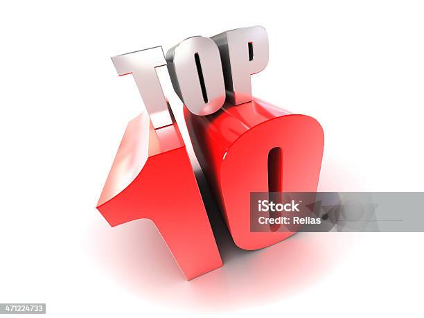 Top 10 Stockfoto und mehr Bilder von Top-Ten-Liste - Top-Ten-Liste, Auszeichnung, Digital generiert