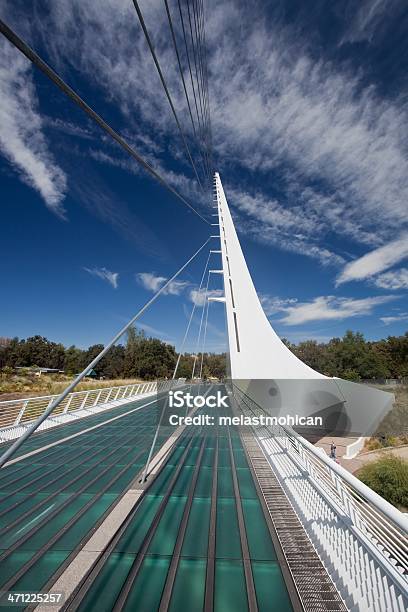 Sundial Bridge Stock Photo - Download Image Now - Footbridge, Glass - Material, Suspension Bridge