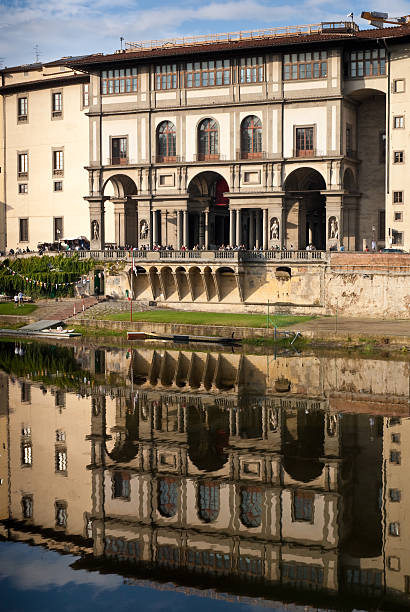 istock Reflection of Uffizi Gallery in River Arno, Florence 471225509