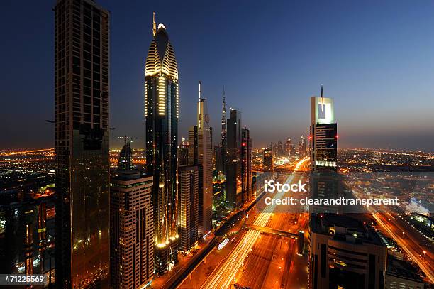 Foto de Centro Da Cidade De Dubai E Burj Khalifa e mais fotos de stock de Alto - Descrição Geral - Alto - Descrição Geral, Apartamento, Arranha-céu
