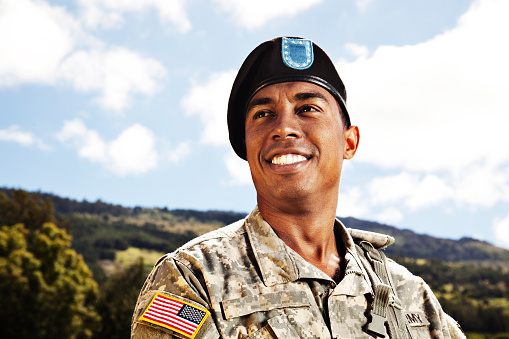 US Soldier Smiling