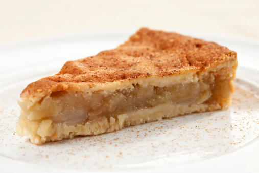 Caramelized apple cake is a delicious dessert. Turkish name; elmali kek