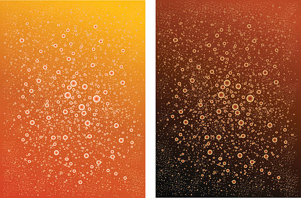 illustrations, cliparts, dessins animés et icônes de backgrounds.carbonated deux boissons coca-cola et fanta.color orange noir marron - coke