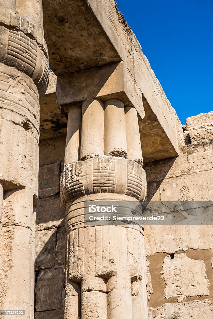 Luxor Temple, Egypt Luxor Temple, a large Ancient Egyptian temple, East Bank of the Nile, Egypt. UNESCO World Heritage 2015 Stock Photo