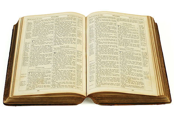 istock Antique Bible. Isolated on white. 471227339