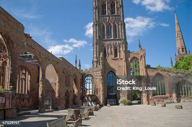 Coventry Cathedral Stock Photo - Download Image Now - Coventry, Cathedral, Bomb Damage