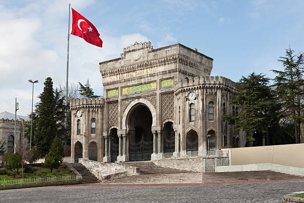 University of Istanbul The enterance of "Istanbul universitesi",, one of the oldest universities in Turkey formed in 1493. historic building photos stock pictures, royalty-free photos & images