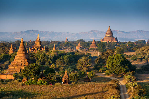 istock Sunrise over ancient pagoda in Bagan 471230700