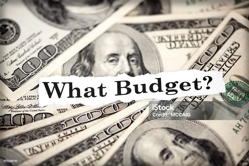 Jakie budżetu? - Zbiór zdjęć royalty-free (Banknot)