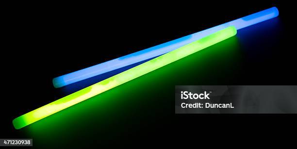 Glow Sticks Stock Photo - Download Image Now - 2015, Black Color, Blue -  iStock
