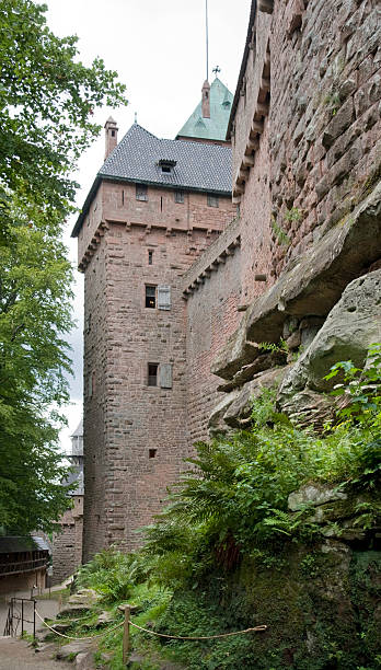 castillo haut koenigsbourg - koenigsburg fotografías e imágenes de stock