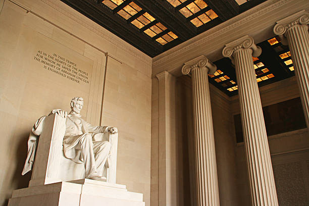 Lincoln memorial in DC stock photo