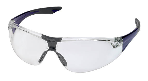 Protective glasses on white background  stock photo