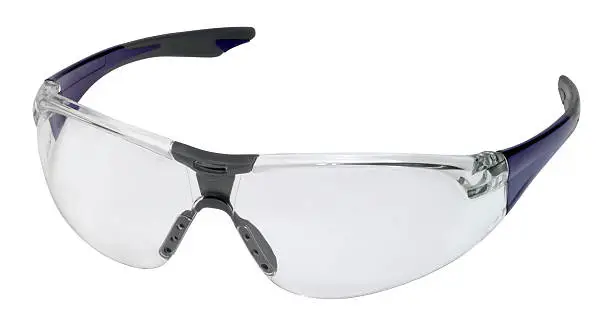 fashionable protective glasses in white back