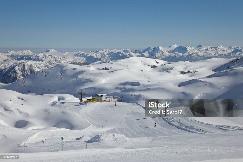 Mała ski station w Masyw Dachstein, Austria - Zbiór zdjęć royalty-free (Austria)