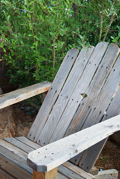 Chair, Handmade Antique, Weathered Gray