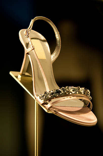 istock Women's shoes in a shop window 471233497
