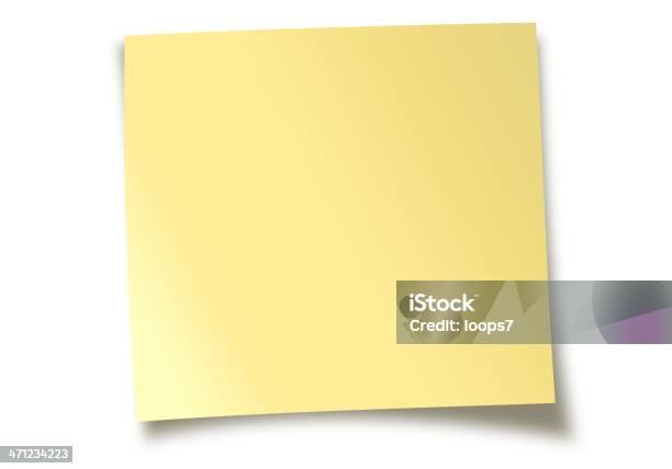 Papel Adesivo - Fotografias de stock e mais imagens de Amarelo - Amarelo, Branco, Elemento de desenho