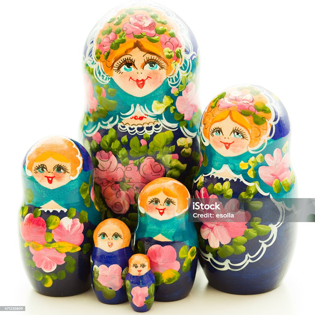 Matrioshka grupy - Zbiór zdjęć royalty-free (Babuszka)