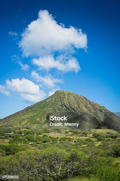 Cratere Koko Testaisola Di Oahu Hawaii - Fotografie stock e altre immagini di Cratere Koko - Cratere Koko, Hanauma Bay, Isole Hawaii