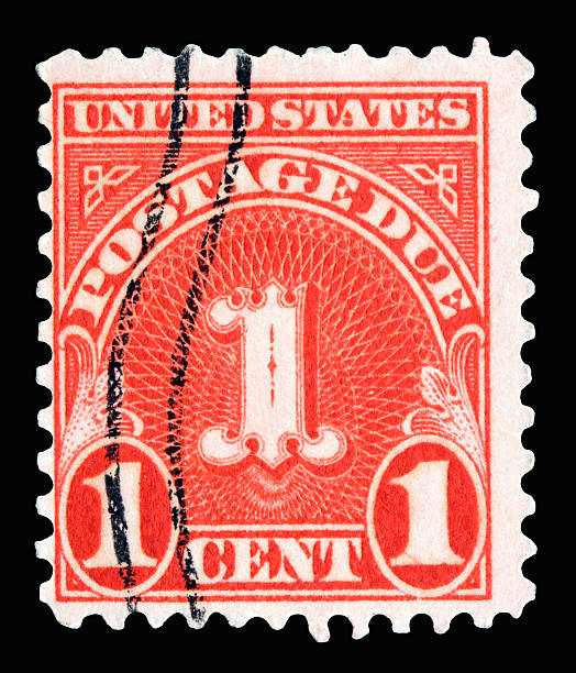 Postage Due 1930 stock photo