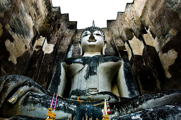 Seated Buddha at Wat Si Chum,Sukhothai,Thailand