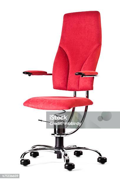 Modern Ergonomic Office Armchair Isolated On White Stock Photo - Download Image Now