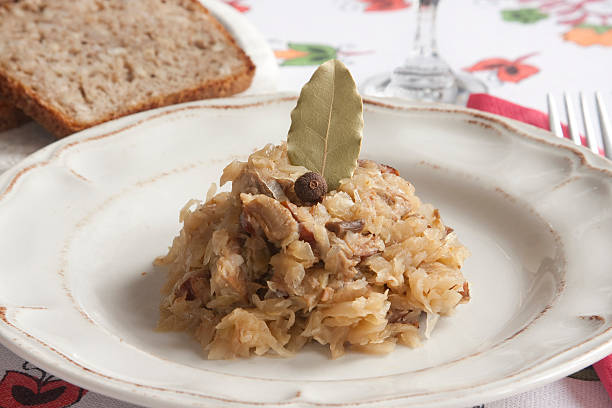 polacco bigos - bigos foto e immagini stock