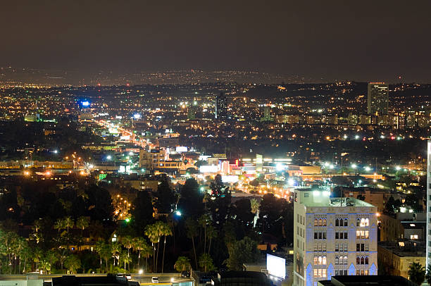 istock Aerial View of Los Angeles at Night 471237605
