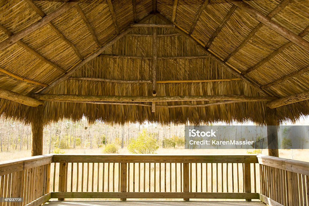 Thatched Roof Nice example of a thatched roof. Architectural Feature Stock Photo