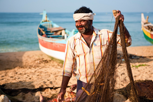 Indian fishermen at work, Kerala, India.http://bem.2be.pl/IS/rajasthan_380.jpg