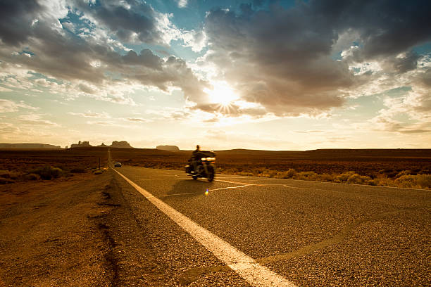 istock Bikes on the road to Monument Valley 471238833