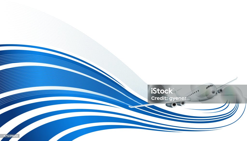 airplane wave drawn of vector blank airplane wave.This file has been used illustrator cs3 EPS10 version feature of multiply. Abstract stock vector