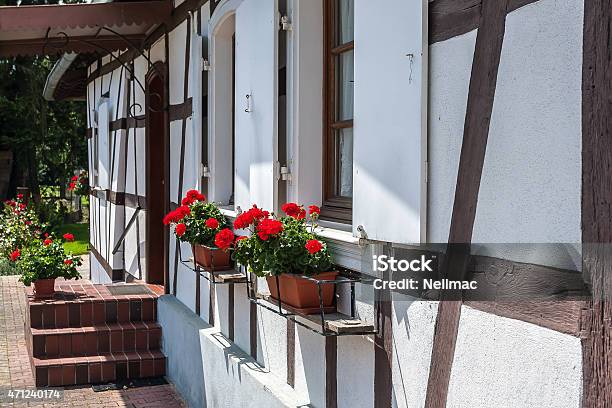 Traditional Halftimbered Houses In The Streets Of Hunspach-foton och fler bilder på 2015