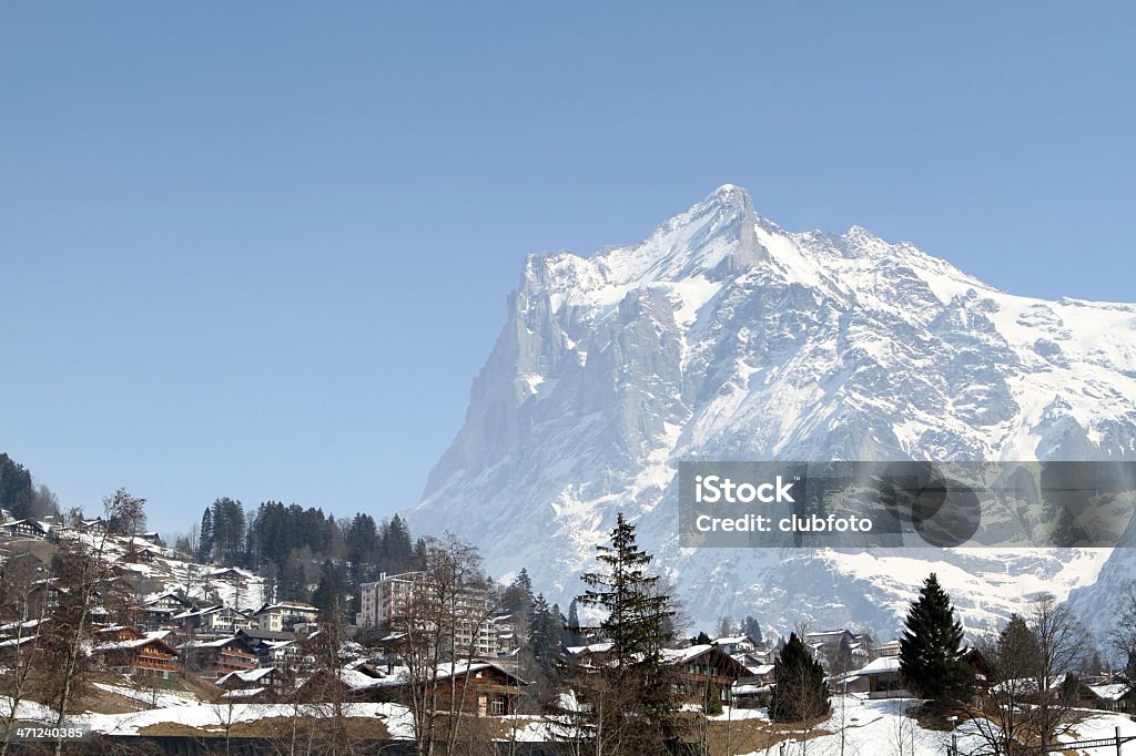 Grindlewald i góry Eiger, Kanton Berno, Szwajcaria - Zbiór zdjęć royalty-free (Alpy)