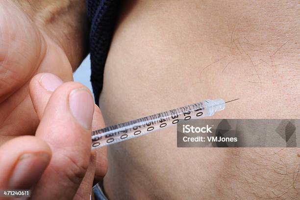 Człowiek Wstrzykiwać Insuliny - zdjęcia stockowe i więcej obrazów Brzuch człowieka - Brzuch człowieka, Cukier, Cukrzyca