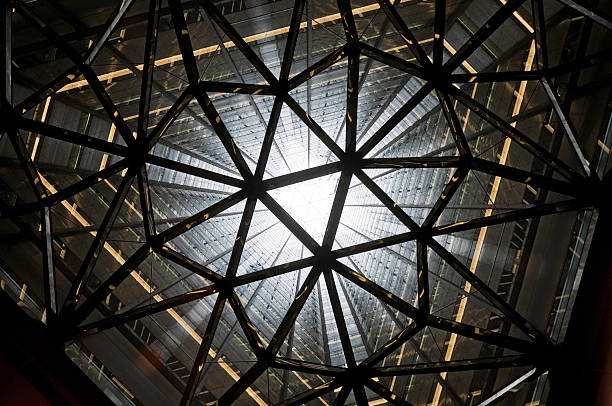 istock Tokyo Shinjuku Sumitomo skyscraper vertical internal atrium downtown tower Japan 471241677