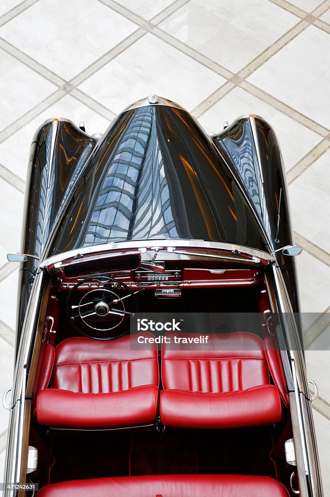 ビン��テージ転換車の上からの眺め - クラシックカーのロイヤリティフリーストックフォト