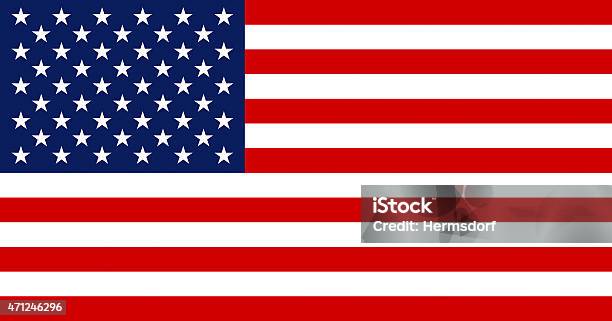 Flag Of The Usa Stock Illustration - Download Image Now - 2015, American Flag, Flag