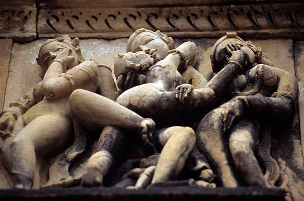 elementy erotyczne neurofibrylarne - khajuraho india sexual activity temple zdjęcia i obrazy z banku zdjęć