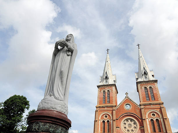 istock Notre Dame cathedral in Saigon 471246600