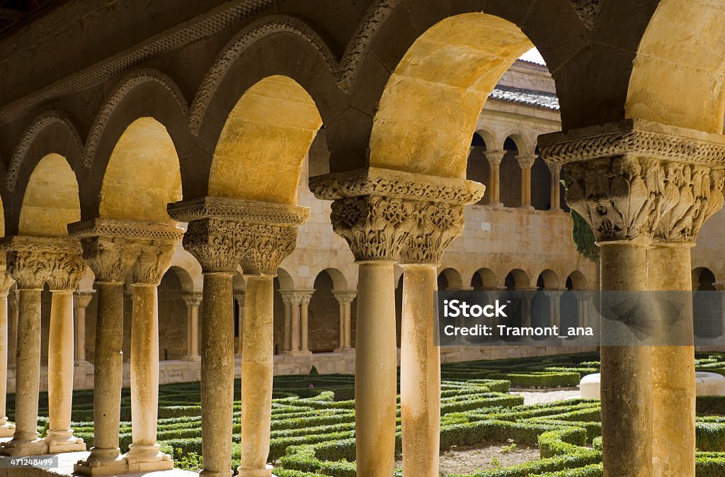 St. Domingo von Silos Romanisch cloister - Lizenzfrei Architektur Stock-Foto