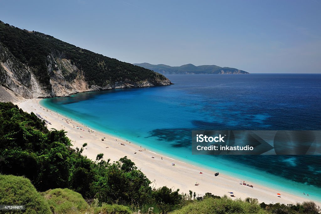 ギリシャ、ケファロニア島、ミルトス島ビーチ - イオニア諸島のロイヤリティフリーストックフォト